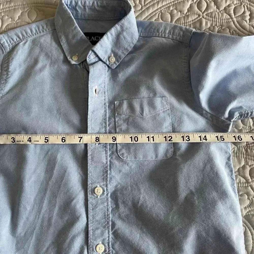 The Children's Place Boys' Long Sleeve Oxford Shirt size 7-8